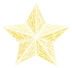 Veterans Day word art start