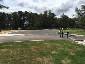 paved lot  
